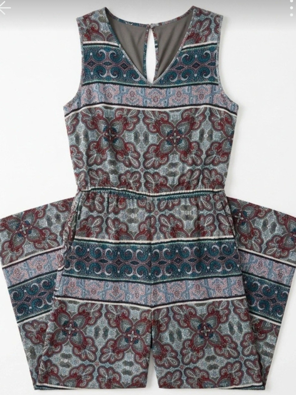 Spense Patterned Sleeveless Jumpsuit/Romper Womens XL #83